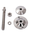 Built Tough Threaded Leveling Feet With Swivel Base For Furniture Adjustable Articulating Levelers Sturdy Glide Pads 2 Pc Set