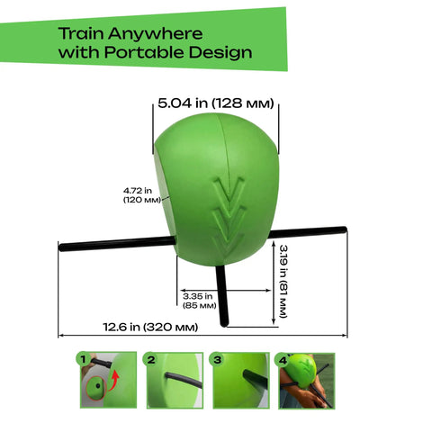 Golf Training Aid Ball Between Arms For Posture Fix And Alignment, size dimensions with portable design emphasis