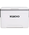 Latitude Marine Ultra White 25 Quart Cooler with Cool Riser Technology ThermoCool Foam Insulation, front view