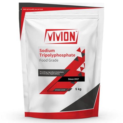 Go-To Sodium Tripolyphosphate STPP Food Grade 5 Kg Water Soluble Meat Stabilizer And Dairy Emulsifier FG Granular Additive Bag
