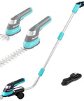 Cordless Do-It-All 3-In-1 Hedge Trimmer, Grass Shear, and Shrub Trimmer with 50-inch extendable pole and built-in battery