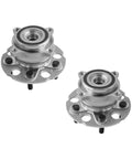 Image of a pair of 2 rear wheel hub bearing assemblies replacement for 2012 to 2016 Honda CRV AWD and 2013 to 2015 Acura RDX AWD.