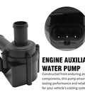 Auxiliary Engine Cooling Water Pump For Audi A6 A7 A8 Q5 RS7 S6 S7 S8 Straight Up Plug And Play Direct Swap side view