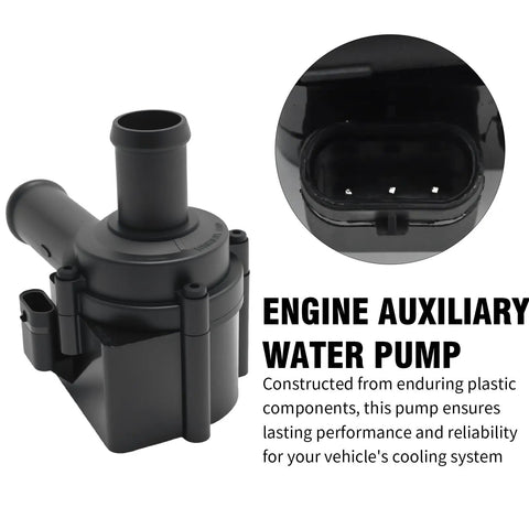 Auxiliary Engine Cooling Water Pump For Audi A6 A7 A8 Q5 RS7 S6 S7 S8 Straight Up Plug And Play Direct Swap side view