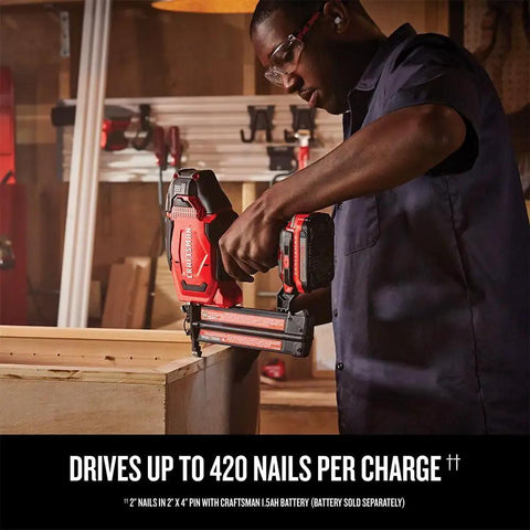 Heavy Duty Cordless Brad Nailer 18 Gauge Tool Free Jam Reset Quick Strike Powerhouse For Diy Builders And Pro Carpenters Wanting Legit Nail Driving Speed With Zero Air System Hassle