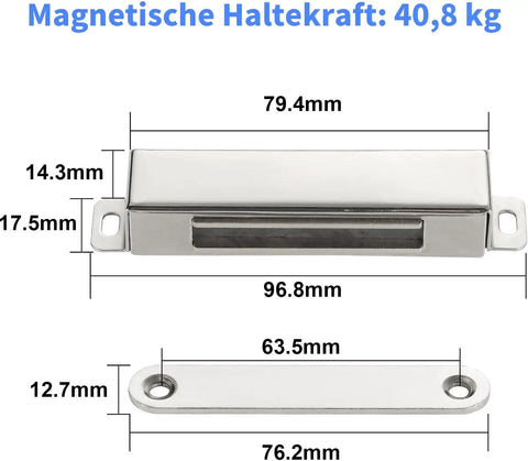 Magnetic door catch plate dimensions for Heavy Duty Pivot Hinge Set With Magnetic Door Catch For Wood Doors And Secret Rooms Offering 360 Spin Capability And Stealthy Invisible Design Built Tough For Daily Grind.