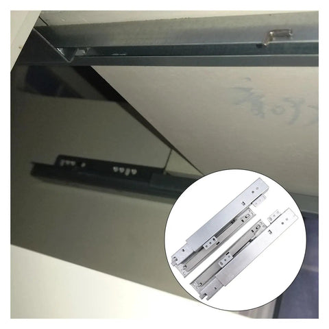 Installation view of side mount ball bearing drawer slides 200mm for furniture and cabinets smooth quiet glide no squeak