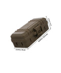Tough As Nails Heavy Duty Plastic Toolbox With Interlocking Stackable Design And Thick Three Layer Foam Cushioning for job site gear.