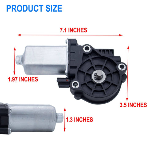 Exterior Gearbox Linkage With Step Motor For RV Electric Steps, OEM Ready Replacement Kit, size dimensions shown