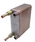 Compact Sixty Plate Heat Exchanger For HVAC Systems And Heat Pump Water Chillers Fast Temp Response with copper connections.