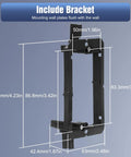 Brush Wall Plate Cable Pass Through With Bracket And Cable Hider In Wall Cable Management For TV Mounts And Low Voltage Cables White 2 Pack installation bracket dimensions