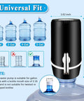 5 Gallon Water Dispenser With USB Charging And On Off Switch, Electric Pump Jug Dispenser for Camping Travel on a 5-gallon jug