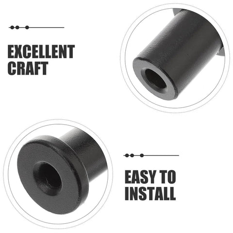 Barn Door Stopper Track Spacers 1 Set For Sliding Barn Door Hardware Versatile Wall Spacer Design, close-up view showing metal construction