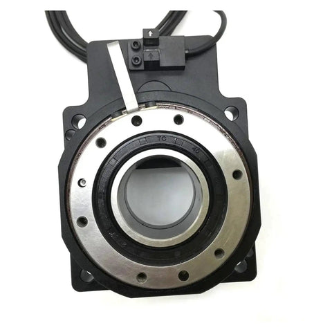 Top view of Heavy Duty Hollow Rotary Actuator Built Like A Tank With Rock Solid Cast Iron Base, showing bearings and mounting points.