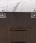 Anti Tip Furniture Wall Anchors 4 Pack Heavy Duty Stainless Steel And Acrylic Easy Install Keeps Bookcases Shelves Dressers Stay Put And Upright Prevent Tipping For Home Use on dark wood dresser