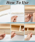 Installation guide for Vintage Alloy Cabinet Pulls 12 Sets White Drawer Handles 3.7 Inch 96mm Hole Centers on wooden cabinet.