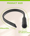 Flexible Vacuum Crevice Attachment Tool Kit For 1 1/4 And 1 3/8 Inch Hoses With 25 Inch Reach 180 Degree Bend shown