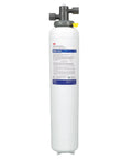 Commercial Grade Top Shelf High Flow Beverage Filter System For Cold Draft Lines, 5 Micron Sediment Strainer shown in white housing.