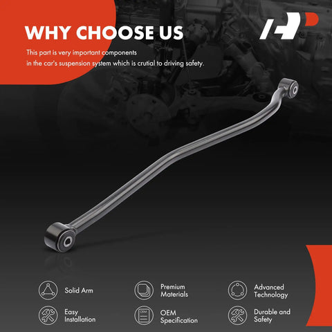 Rear Suspension Track Bar Panhard Rod for Jeep ZJ Grand Cherokee 1993 1998 and Grand Wagoneer 1993, heavy duty steel, black powder coat