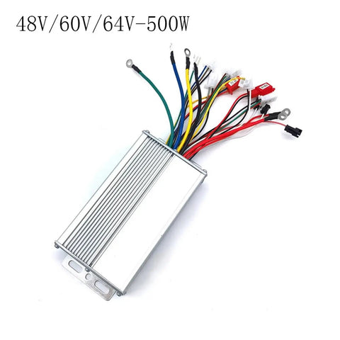 Boss Level Brushless Motor Controller For 48V 60V 64V Electric Bikes And E Scooters 450W with wiring harness visible