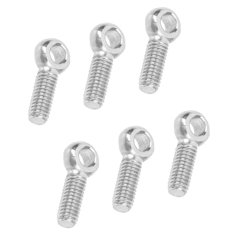 Twenty Piece Set Of Heavy Duty Lifting Eye Bolts Made From 304 Stainless Steel Durable And Corrosion Resistant For Machinery Lifting Accessories Hoists Rigging Indoor Outdoor Use, six bolts