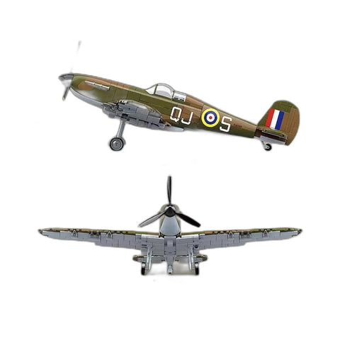 Spitfire Plane Building Blocks Set With 682 Pieces For Historic Aviation Enthusiasts Realistic Wings And Fuselage Details