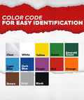 Color options for Red Vinyl Marking Tape 1 Inch By 36 Yards For Safety Floor Marking And Pinstriping No Stretch Go To Tape