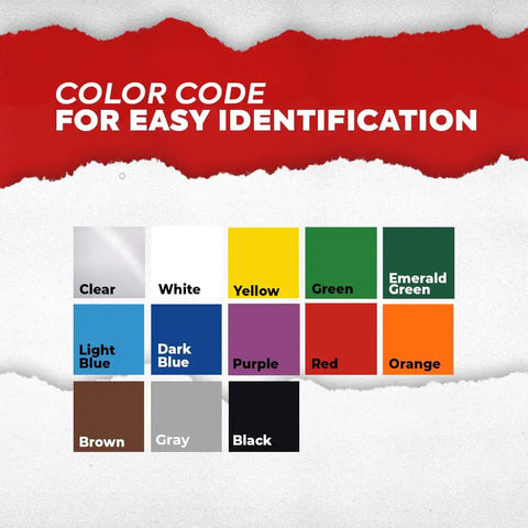 Color options for Red Vinyl Marking Tape 1 Inch By 36 Yards For Safety Floor Marking And Pinstriping No Stretch Go To Tape