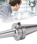 Precision Cnc Collet Chuck Tool Holder For Milling Machines, steel body, shown with operator for scale.