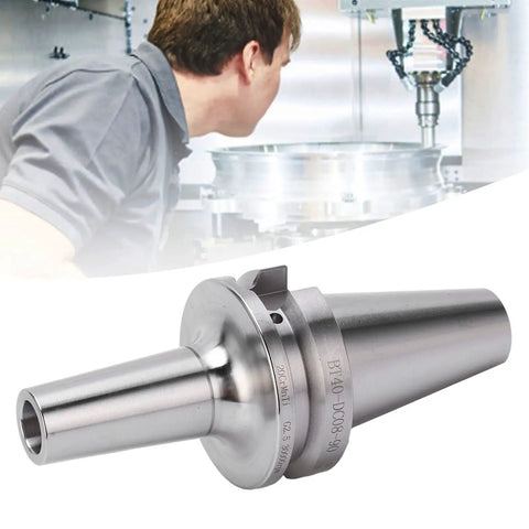 Precision Cnc Collet Chuck Tool Holder For Milling Machines, steel body, shown with operator for scale.