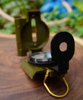 Durable Wilderness Survival Compass For Orienteering And Outdoor Navigation, folding metal floating dial, 360 degree scale