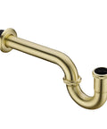 Brass P Trap Kit For Bathroom Sink One Quarter Inch Waste Drain With Flange And Slip Joint Extension Tube Adjustable Height