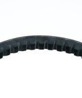 Close-up of Metric Cogged Workhorse Belt 1175 Millimeters Oil And Abrasion Resistant EPDM Rubber showing molded cog design.