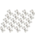 20 Pcs Hidden Door Hinges For Secret Doors, 360 Degree Rotatable, Heavy Duty 201 Stainless Steel Hardware Concealed Mounting For A Clean Look