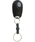 Grab-And-Go 1-Channel Keychain Transmitter For MegaCode Access Systems, 318MHz, Black, Batteries Included, Quick-Disconnect Ring