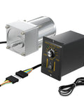 High Torque 110V AC Motor With Gearbox 1:180 Reduction Reversible Gear Motor Low Speed 7.5 RPM Plus Variable Speed Control Kit