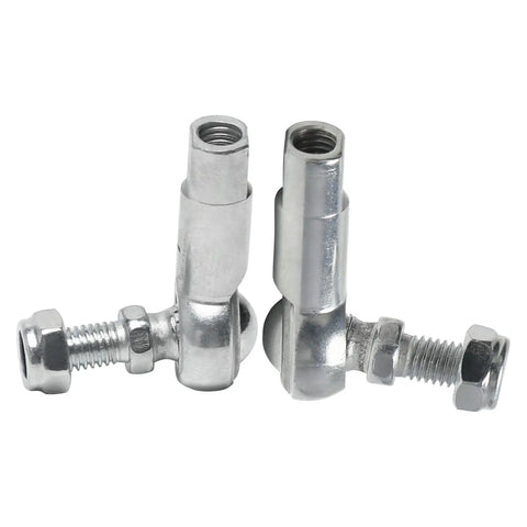 Beefy M8 By 1.25mm Rod End Bearing Set With 8mm Bore, Ball Joint Tie Rod Ends For Steering On ATV Go Kart Mini Bike Drift Trike And Industrial Machinery, Left And Right Hand Threads, paired steel rod ends with nuts