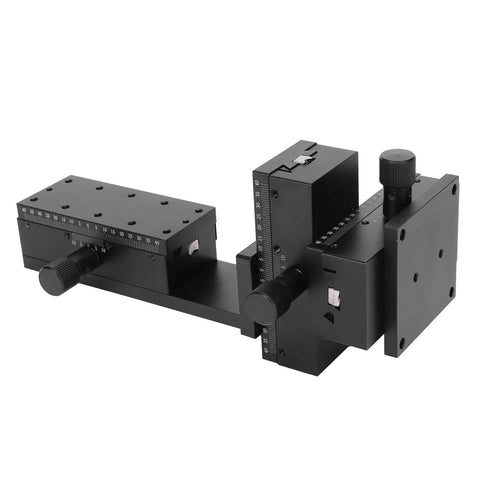 Linear Translation Stage With XYZ Axis Manual Trim Adjustable 40x90mm Platform HF3 A90, aluminum alloy dovetail stage
