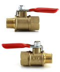 Heavy Duty Brass Ball Valve Set 10 Pack One Quarter Inch Male To Female NPT Shut Off Fittings For Water Air Steam Oil And Gas Systems