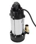 Built Like A Tank Stainless Steel Submersible Sump Pump 300W With 8 Foot Cable showing its durable stainless steel design for industrial use.