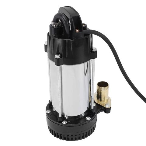 Built Like A Tank Stainless Steel Submersible Sump Pump 300W With 8 Foot Cable showing its durable stainless steel design for industrial use.