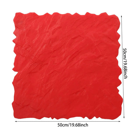 Durable Concrete Stamp Mat 19.69 by 19.69 Inch Seamless Texture Pad Made From Tough Polyurethane Stamp Skin with Stone Texture