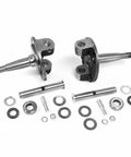 Heavy Duty Control Arm Suspension Bushing And Spindle Kit With King Pins For Ford Anglia Deluxe and Early Models Restoration Upgrade showing steel spindles and bushings.
