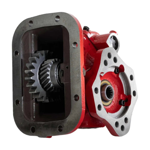 Heavy Duty PTO Unit That Replaces 489 Series 489XFAHX A3XK Interchanges With Bezares 2000XBA011RA SD And 489KFAHX A3AK AR RB For Industrial Gear Setup Applications, showing detailed gear mechanism