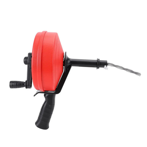 Heavy Duty Drain Auger With 10m Coil Spring And Twin Modes for knocking out stubborn clogs and bathroom pipeline tasks.