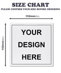 Size chart for 8 Pack Sublimation Ceramic Tiles 6x6 White Glossy For Heat Press Transfer Printing Create Personalized Photo Frames And Gifts