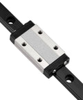 Heavy Duty 450mm Linear Sliding Rail Guide With MGN9H Carriage for 3D Printers and CNC Machines, Black Finish, side view