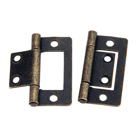 Rotating Concealed Door Hinge Set 2 Pack No Fuss 38x20mm For Cabinets And Drawers Easy Install With Screws Heavy Duty