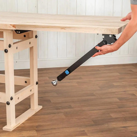 Folding Top Extension Kit For Workbench, Space Saving Expansion That Adds A Large, Stable Work Surface, Easy To Set Up