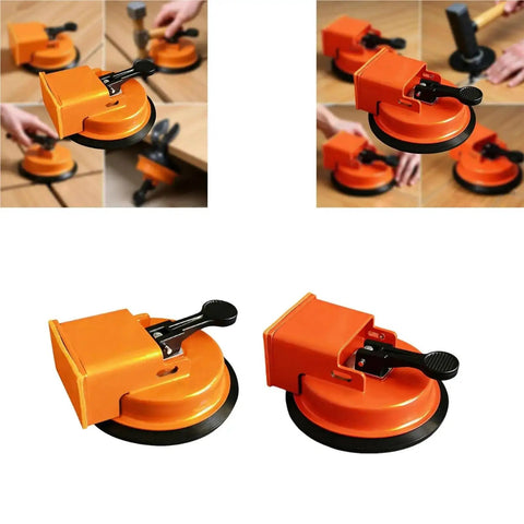 Heavy Duty Floor Fixer Tool With Powerful Vacuum Suction Cup For Seamless Marble Repair Lifters And Adjustable Height Setters close-up images showing tool handle and suction cup